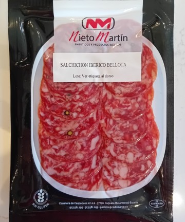 saucisson bellota tranché sous vide